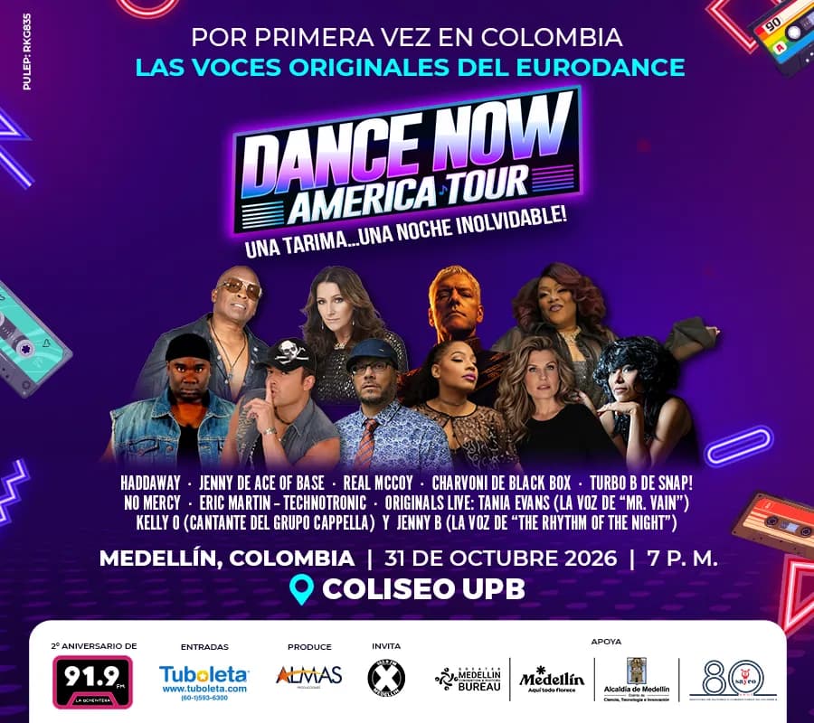 Dance Now America Tour 2026 en Medellín: boletas 2026