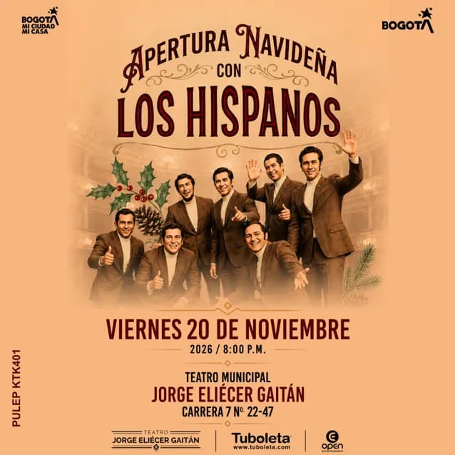 Apertura Navideña con los Hispanos en Cali: boletas 2026