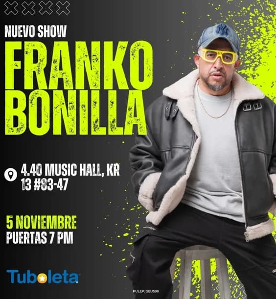 Contacto Zero - Franko Bonilla (bogotá) en Bogotá: boletas 2026