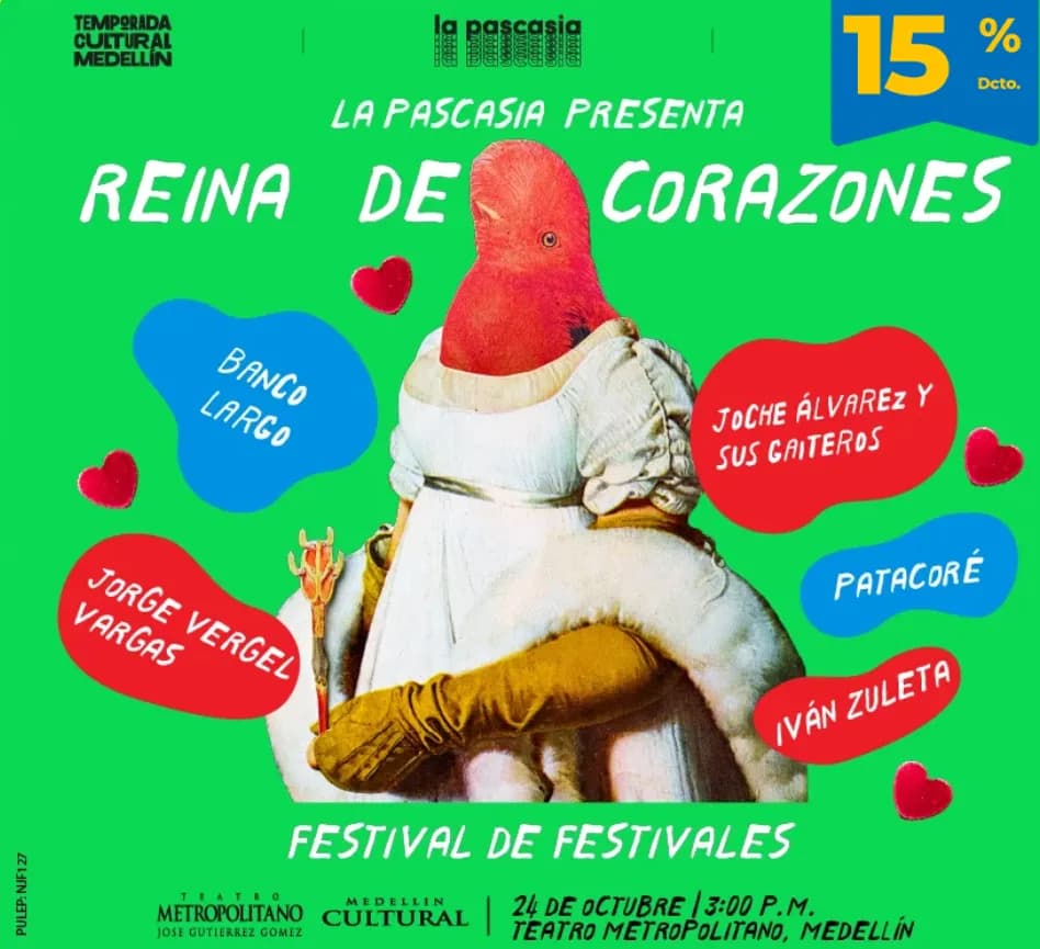 Festival Reina de Corazones en Medellín: boletas 2026