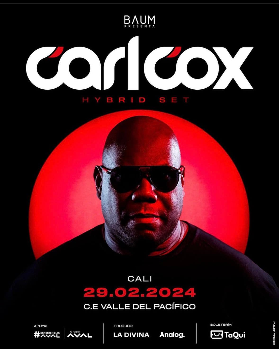 CARL COX en concierto: 15 noviembre 2025, Cali