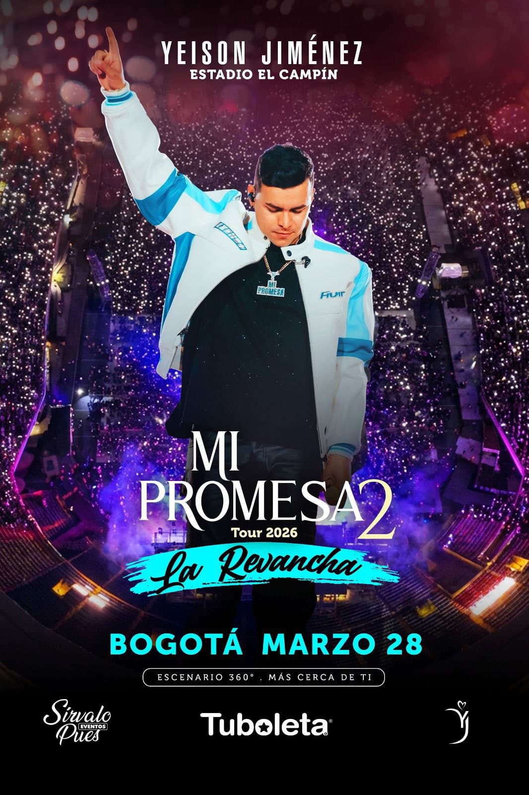 Yeison Jiménez en concierto: 31 enero 2026, Bogotá