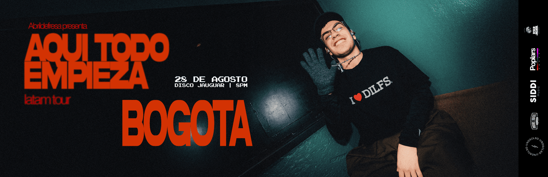 concierto Abrildefresa en Bogotá – AQUÍ TODO EMPIEZA TOUR