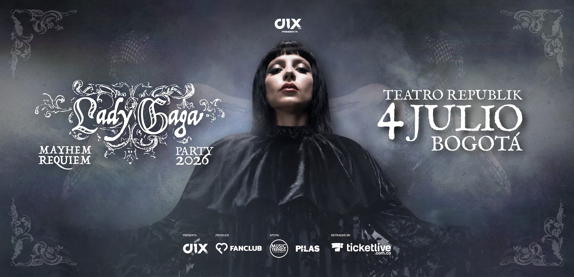 Lady Gaga Mayhem Requiem Party, 4 julio 2026, Bogotá