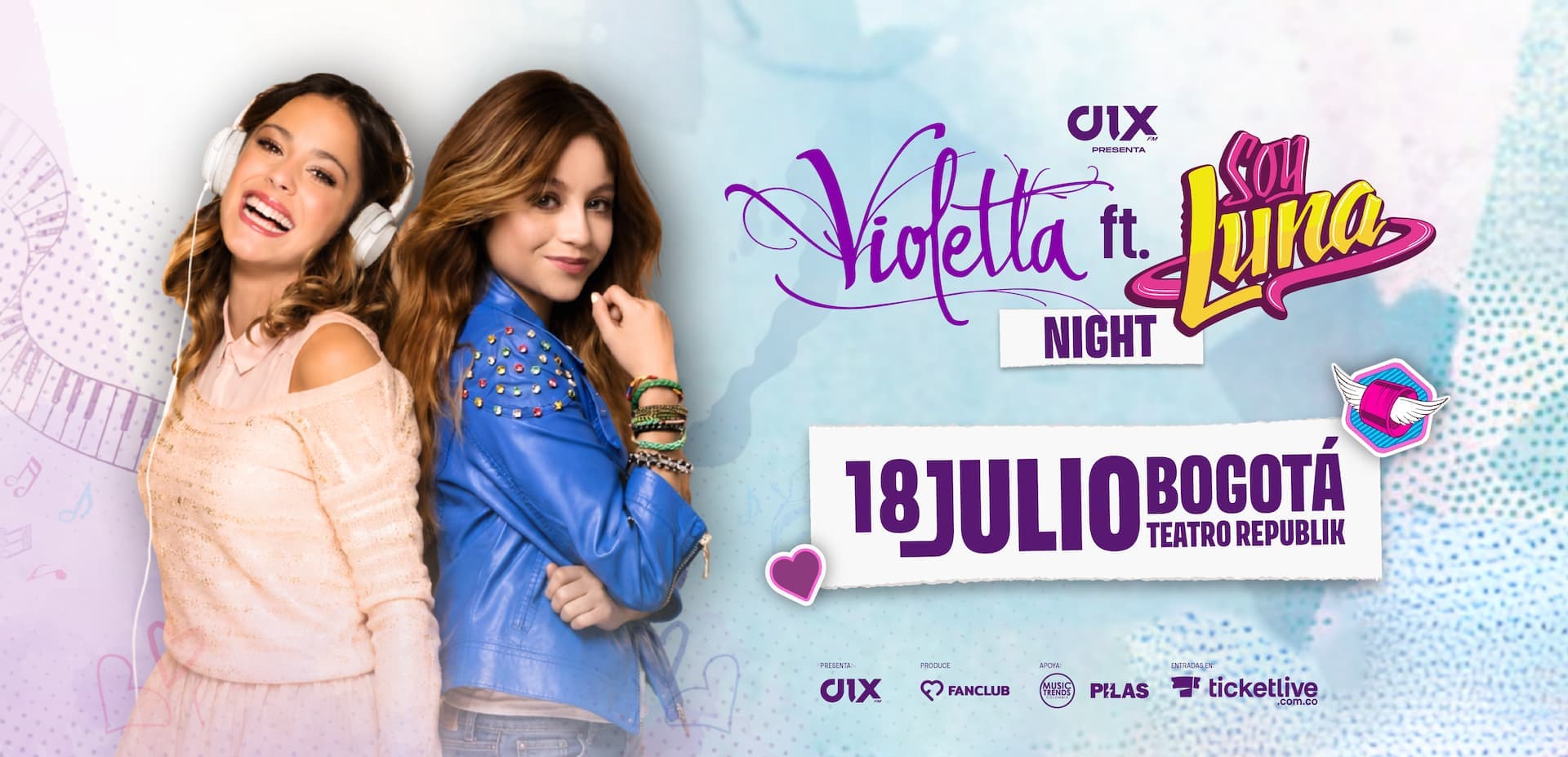 Violetta ft. Soy Luna Night, 18 julio 2026, Bogotá