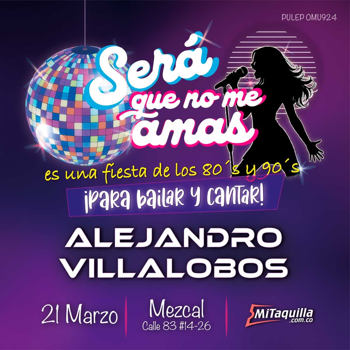 Será que no me amas - Bogotá