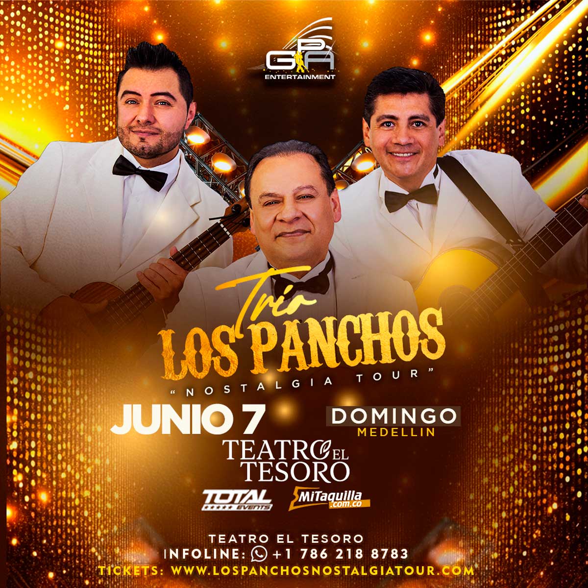 Trío Los Panchos "Nostalgia Tour" - Medellín