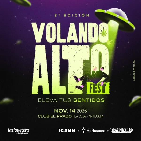 Volando Alto Fest 2026 en Colombia: boletas 2026