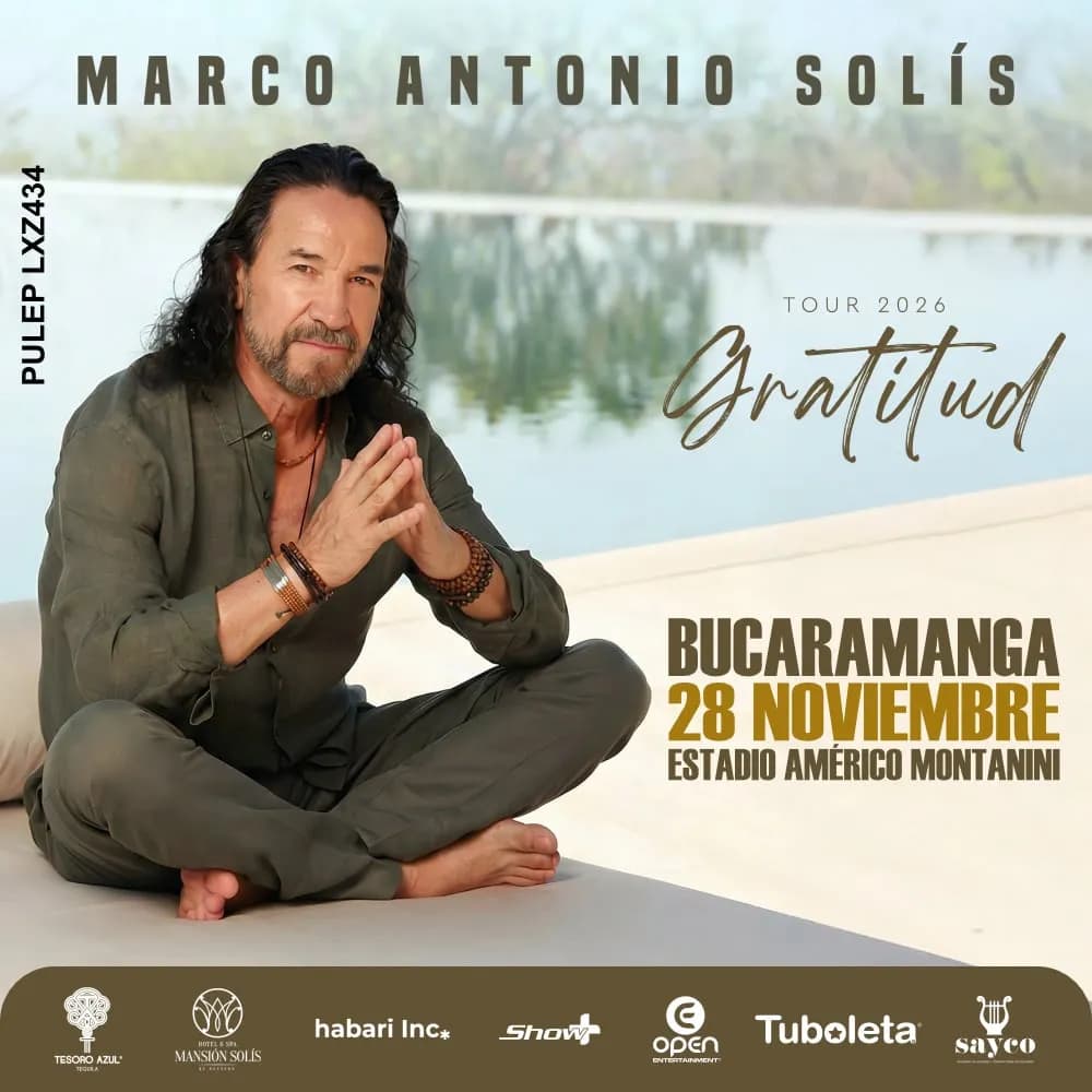 Marco Antonio Solís | Gratitud Tour 2026 - Bucaramanga