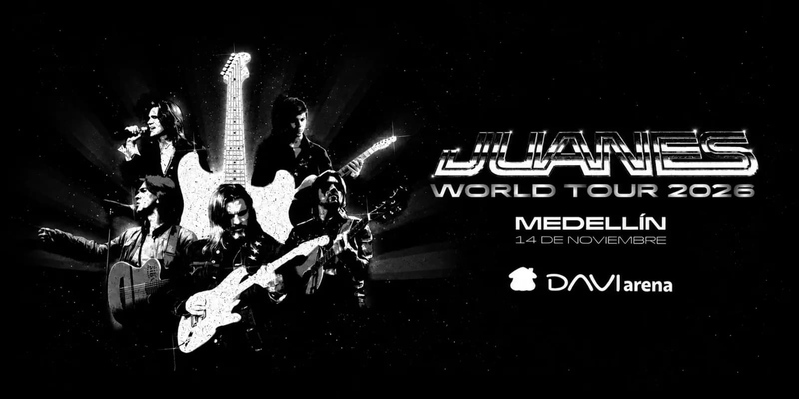 Juanes · World Tour 2026 en Sabaneta: boletas 2026