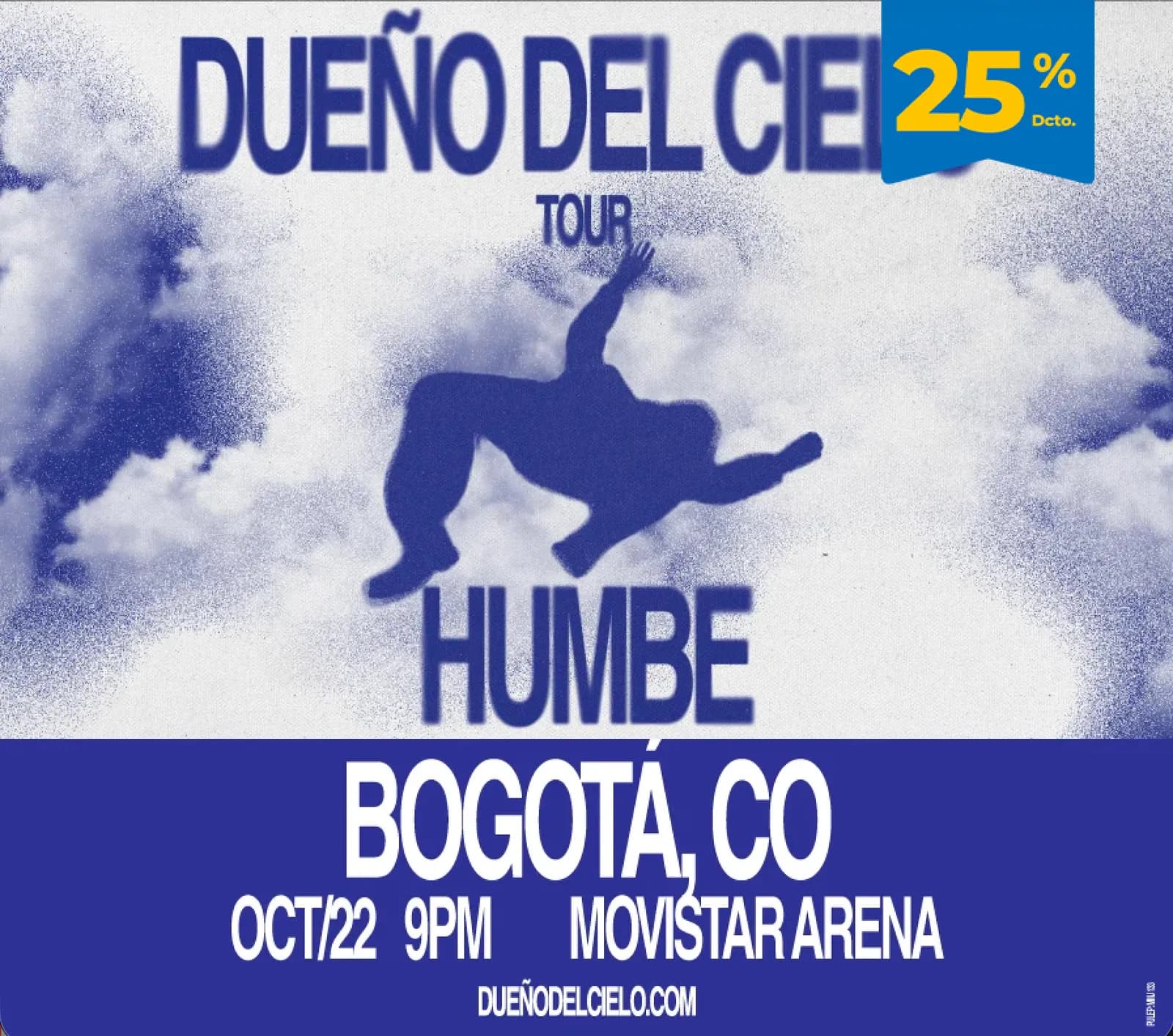 Humbe | Dueño del Cielo Tour en Bogotá: boletas 2026