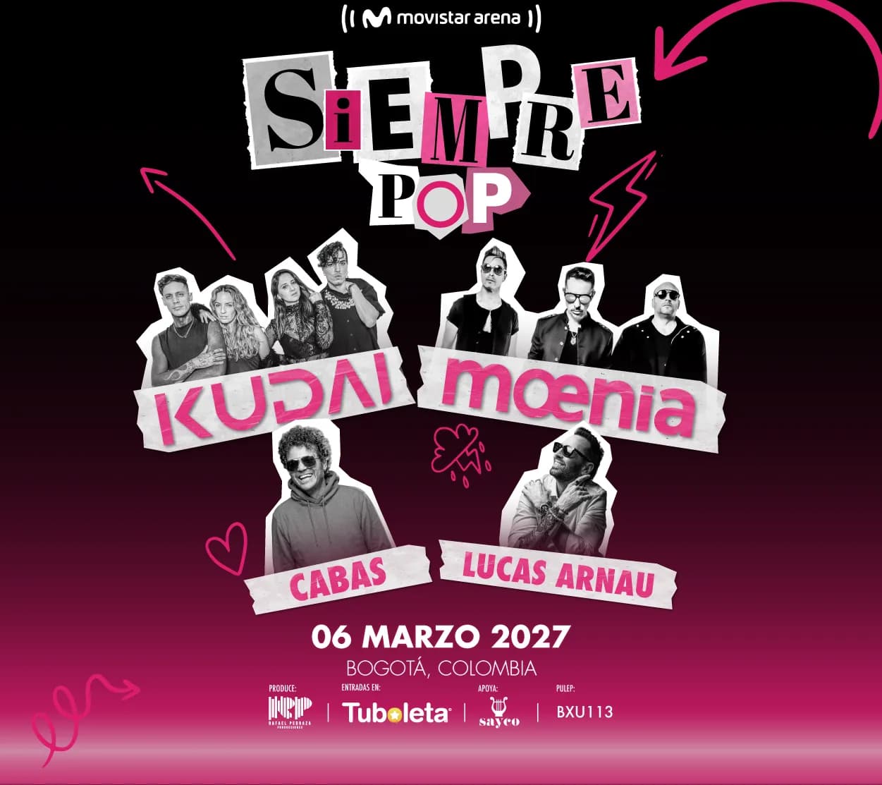Siempre Pop en Bogotá: 6 de marzo y boletas 2027