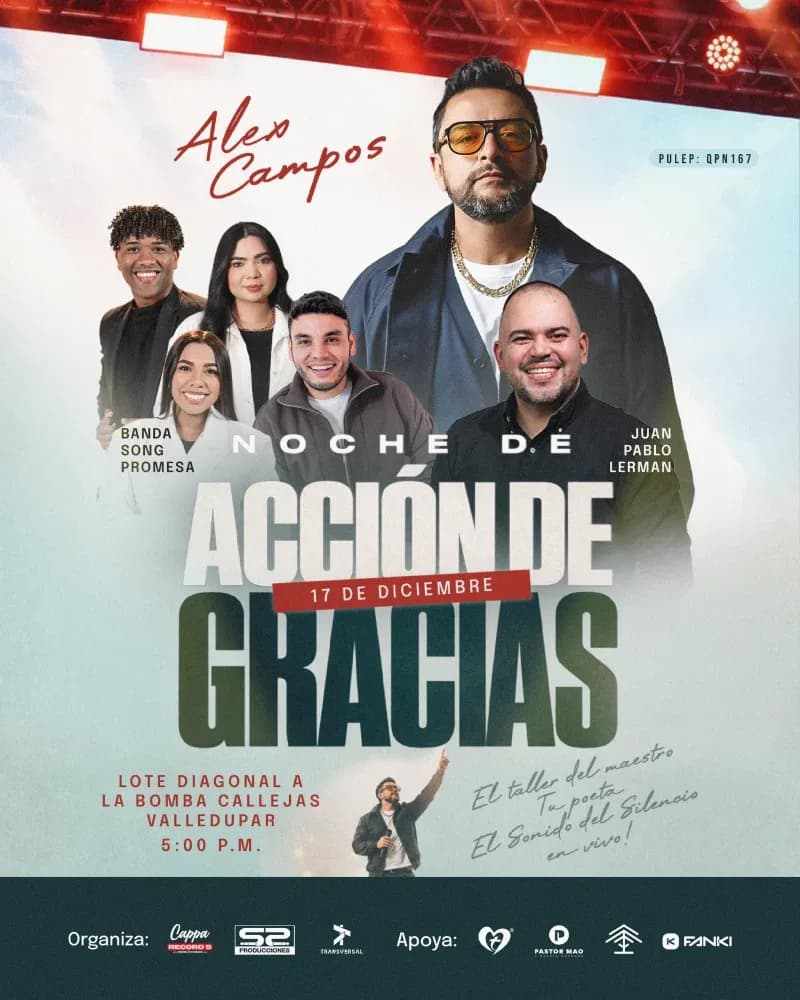 Noche de Acción de Gracias - Alex Campos - Valledupar