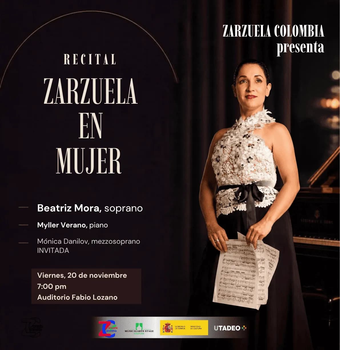 Concierto: Recital “Zarzuela en mujer en Cali: boletas 2026