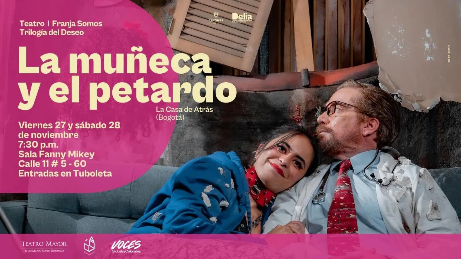 La muñeca y el petardo en Bogotá: 27 de noviembre y boletas 2026