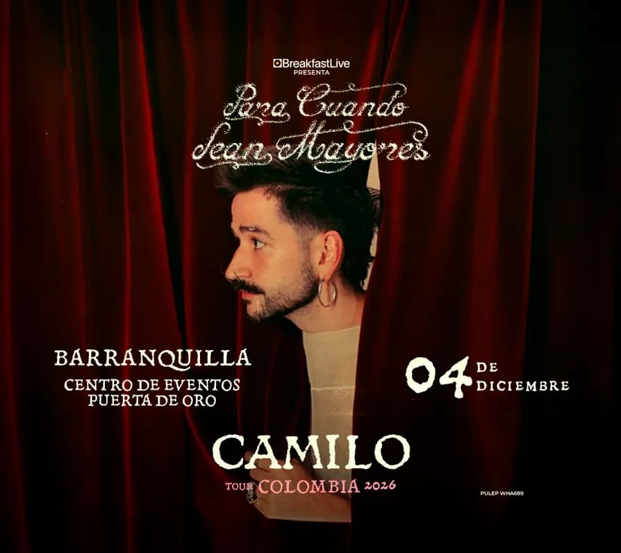 Camilo | Tour 2026 - Barranquilla en Barranquilla: boletas 2026