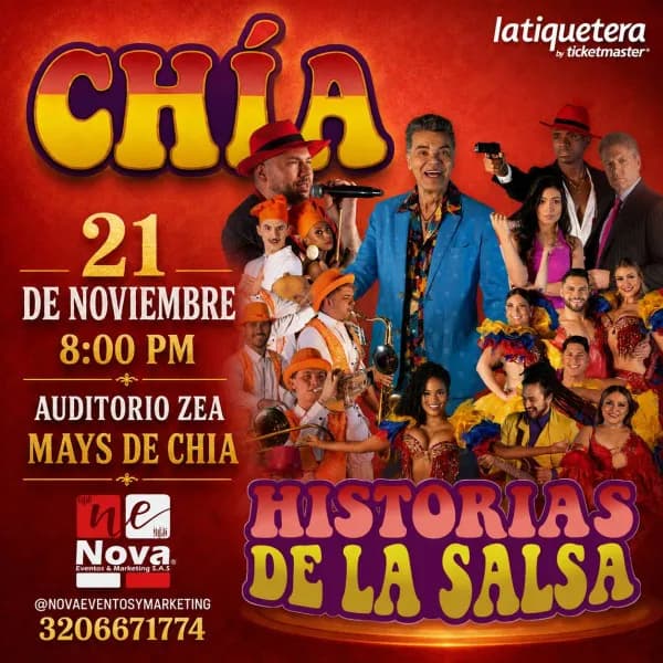 Historias de la Salsa Recargado - Chía en Chía: boletas 2026