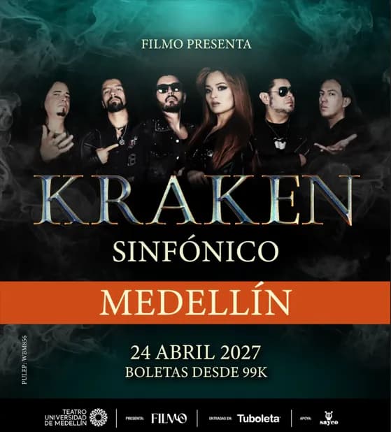 Kraken Sinfónico - Medellín en Medellín: boletas 2027