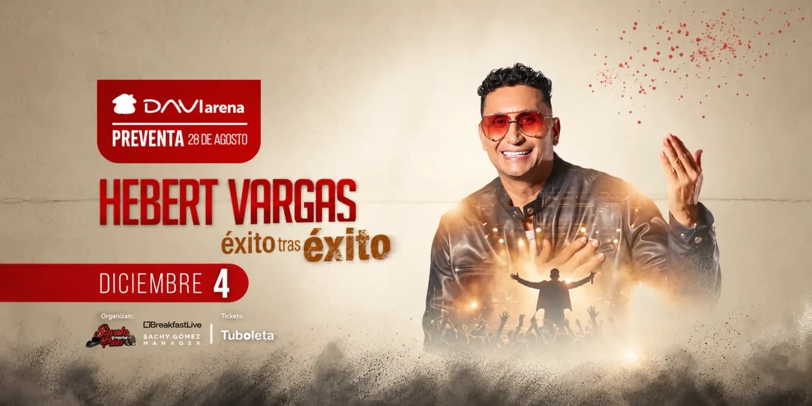 Hebert Vargas · Éxito tras Éxito en Sabaneta: boletas 2026
