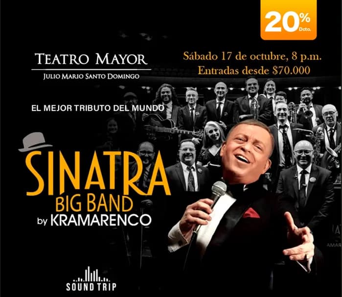 Sinatra Big Band en Bogotá: 17 de octubre y boletas 2026
