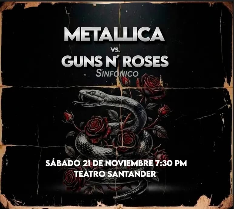 Metallica Vs Guns N' Roses Sinfonico Bucaramanga