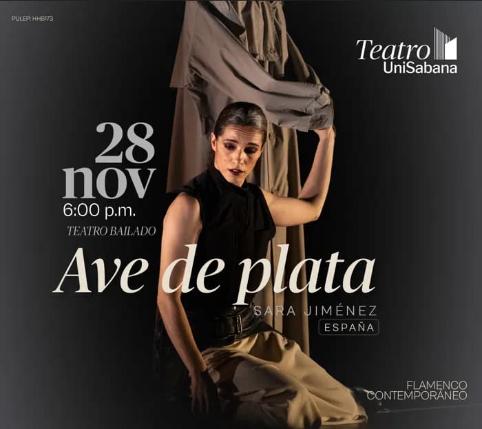 AVE DE PLATA", Sara Jimenez Teatro bailado en Chía: boletas 2026