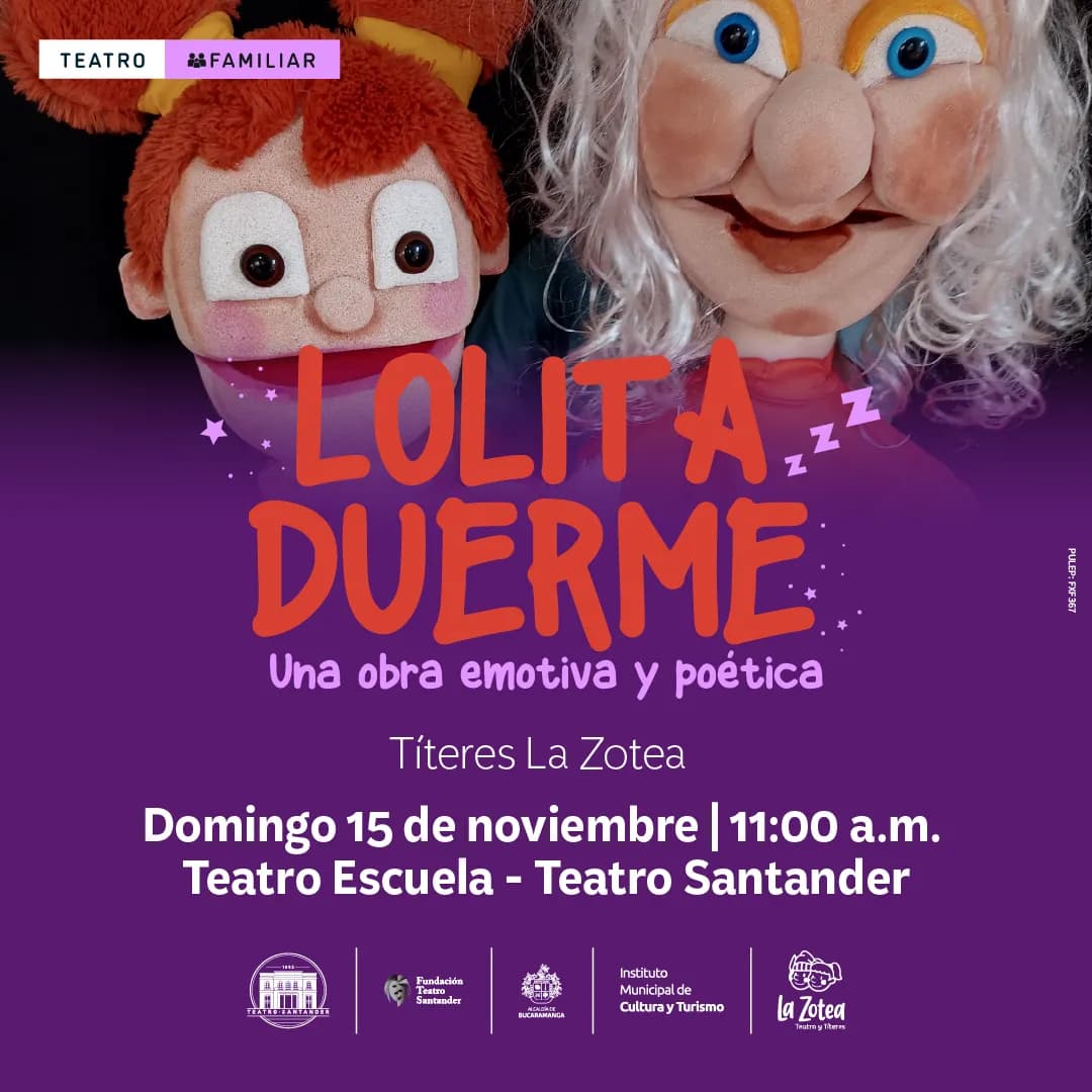 Lolita Duerme en Colombia: 15 de noviembre y boletas 2026