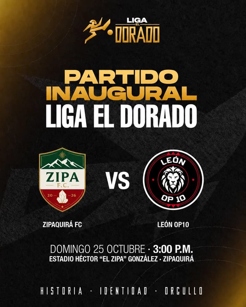 Partido Inaugural Liga el Dorado en Colombia: boletas 2026