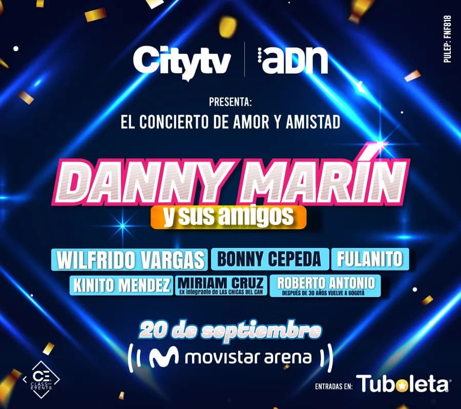Danny Marin y Sus Amigos en Bogotá: boletas 2027