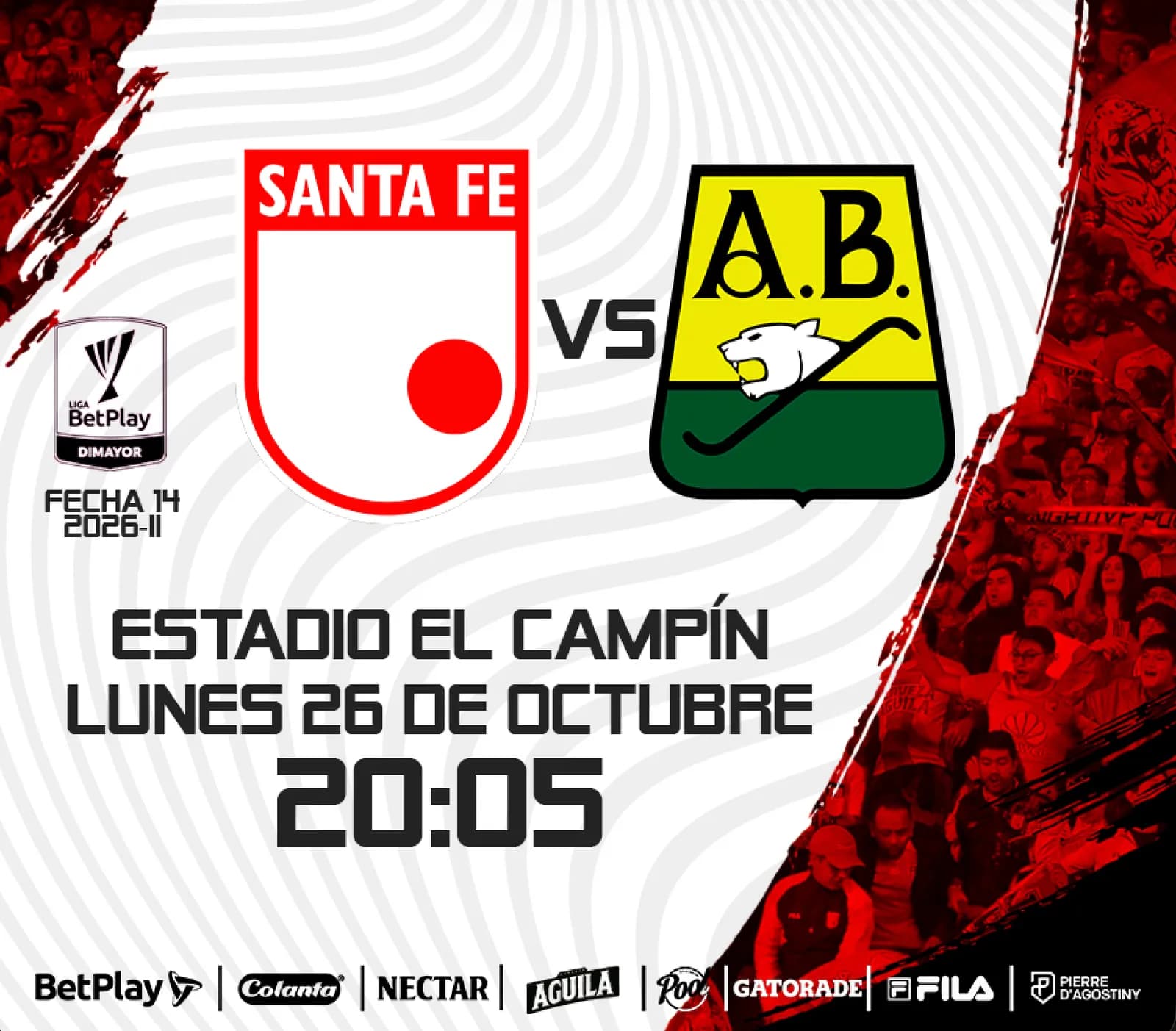 Santa Fe Vs Bucaramanga 2026-2 en Bucaramanga: boletas 2026