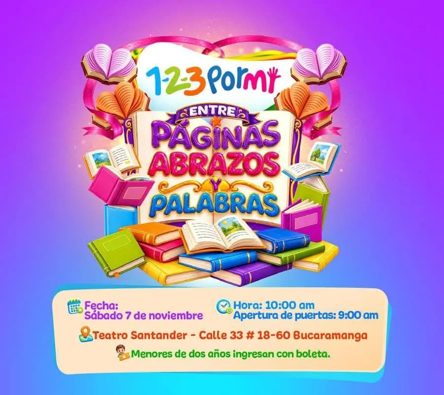 1-2-3 Por Mí… Entre páginas, abrazos y palabras
