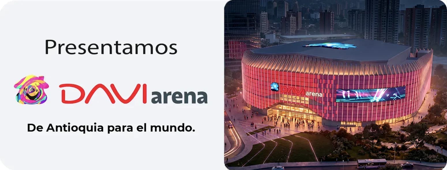 Conciertos en DAVIarena en Colombia: boletas 2026