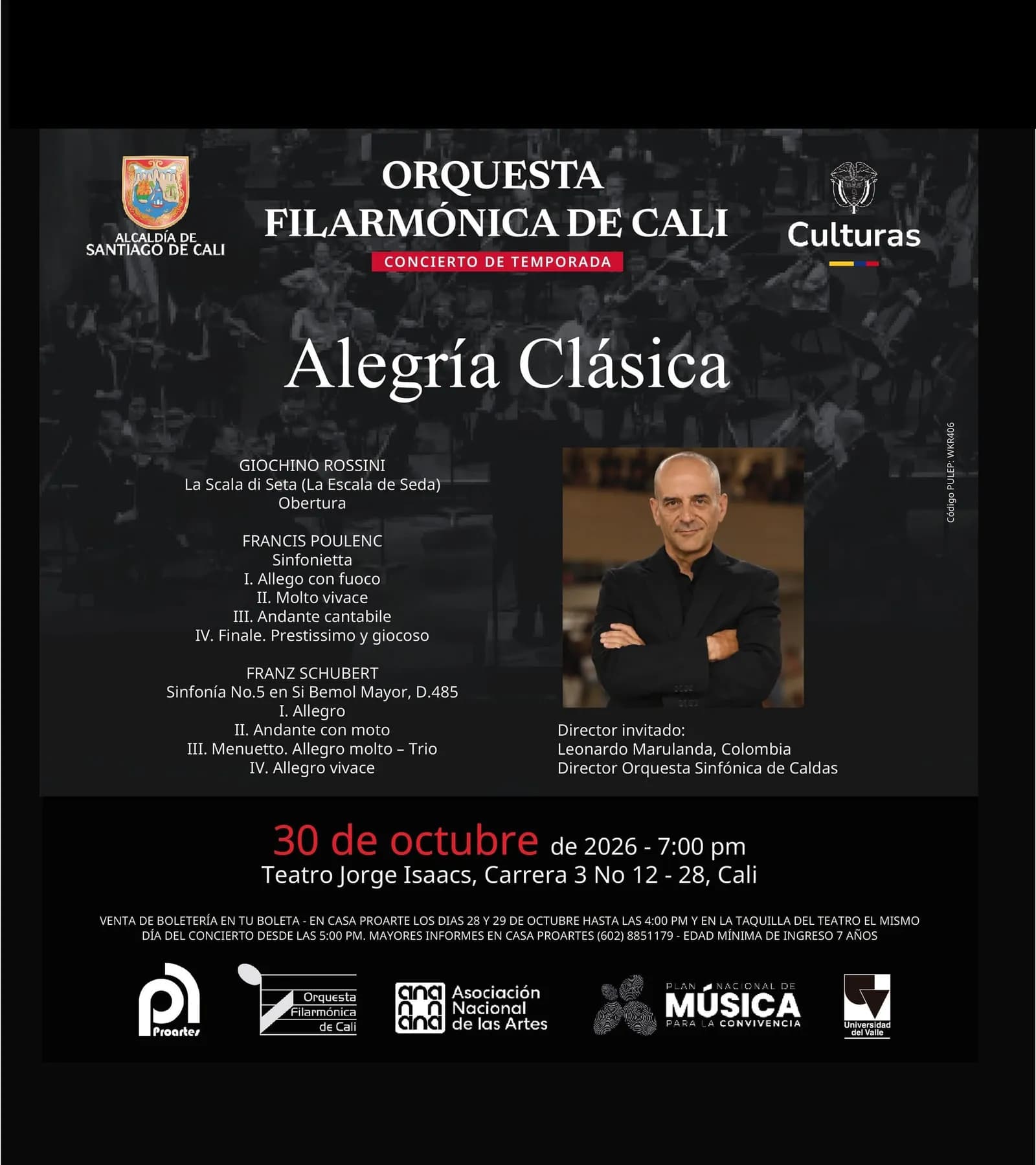 Concierto de Temporada - Alegría Clásica