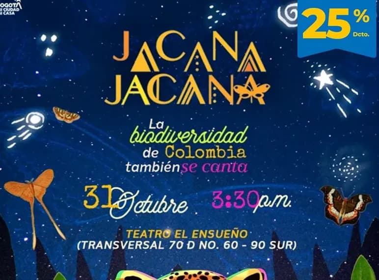 Jacana Jacana en Colombia: 31 de octubre y boletas 2026