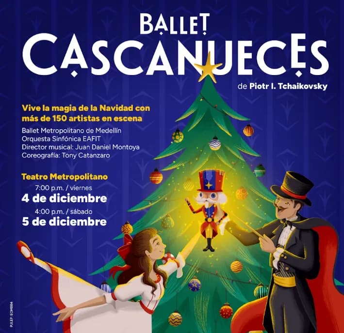 Ballet Cascanueces en Colombia: 4 de diciembre y boletas 2026