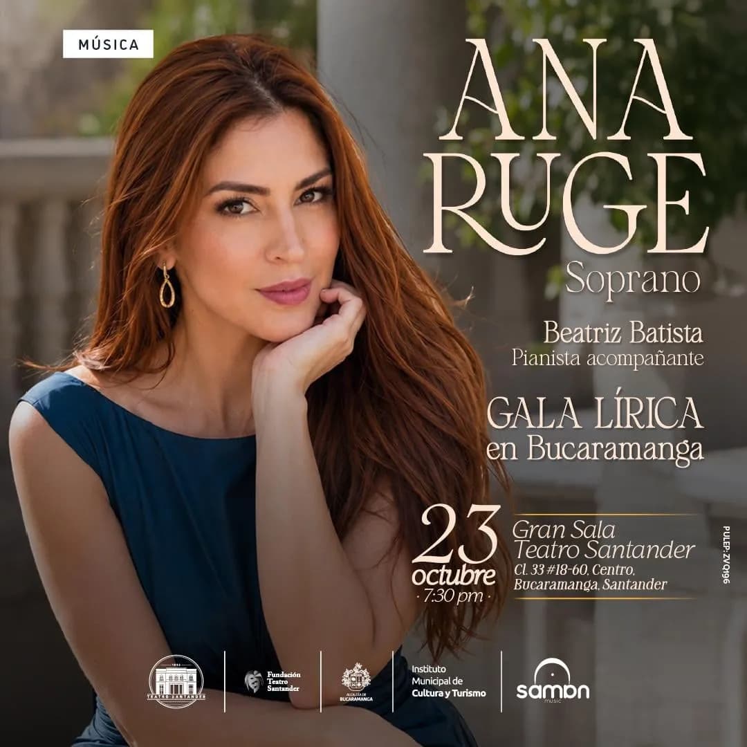 Gala Lírica en Bucaramanga - Ana Ruge