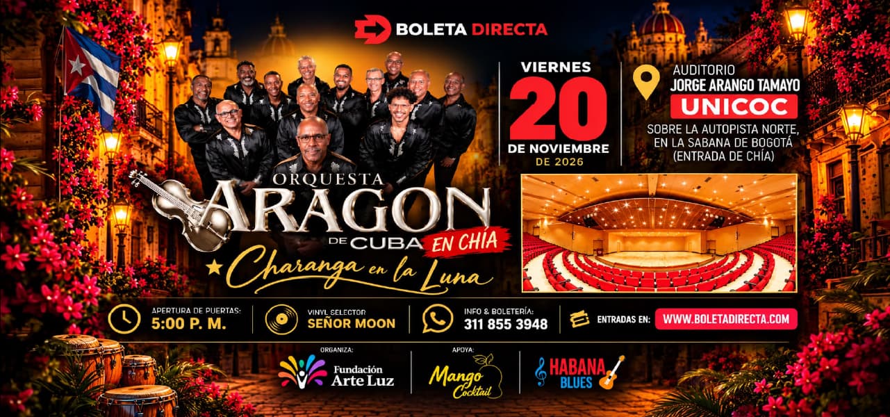 Orquesta Aragón de Cuba en Concierto en Chía