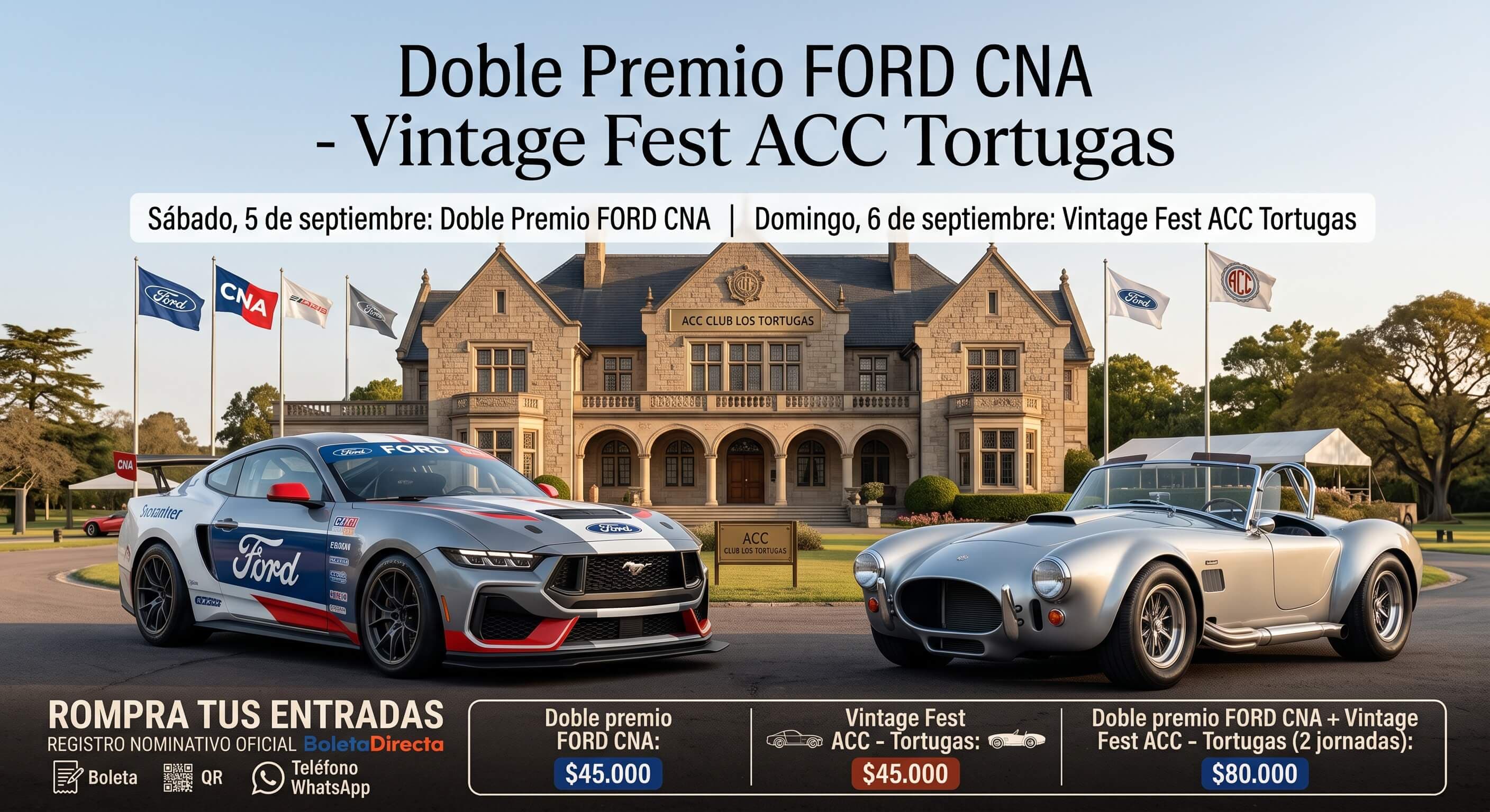 Doble premio FORD CNA - Vintage Fest ACC Tortugas