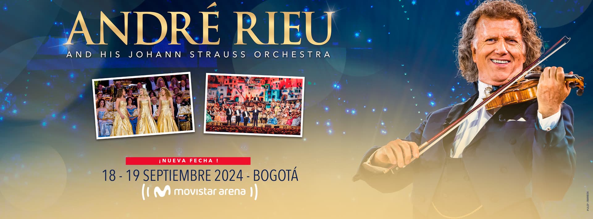 André Rieu en Bogotá: 18,19, 20 y 21 Septiembre 2024