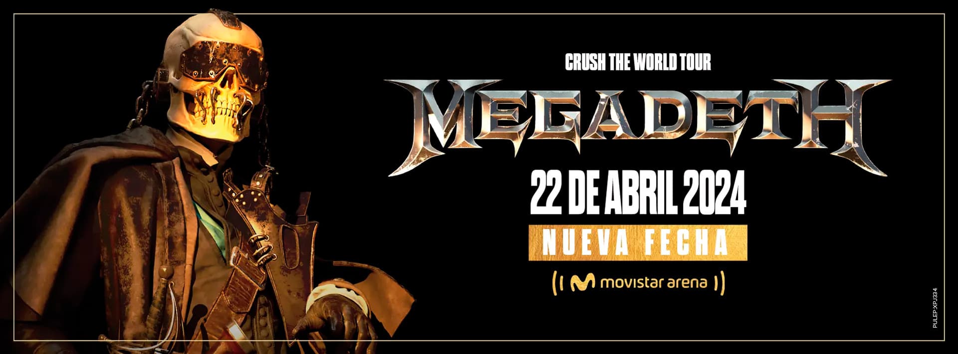 MEGADETH – 21 y 22 de Abril 2024 CRUSH THE WORLD TOUR Bogotá
