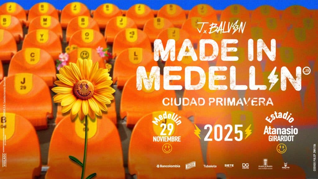 J Balvin en concierto – 29 noviembre 2025, Medellín