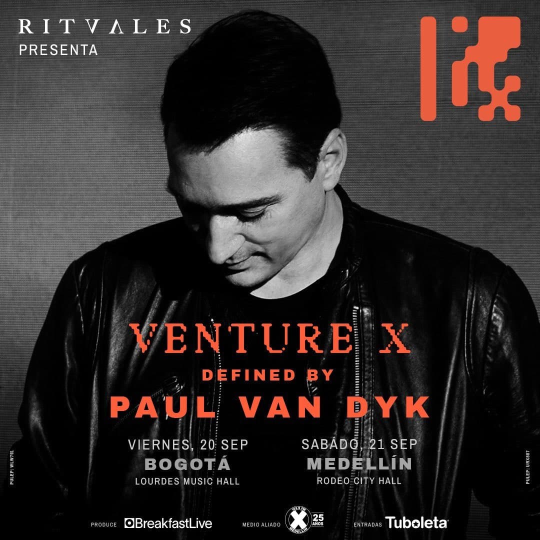 Paul Van Dyk – Venture X 2024: 20 Septiembre, Bogotá