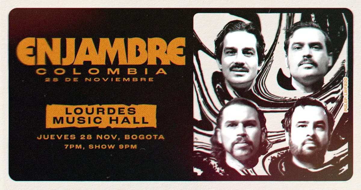 Enjambre en Concierto: 28 de Noviembre, Bogotá