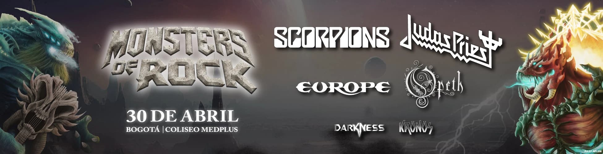 Monsters of Rock 2025: 30 Abril, Bogotá, Colombia