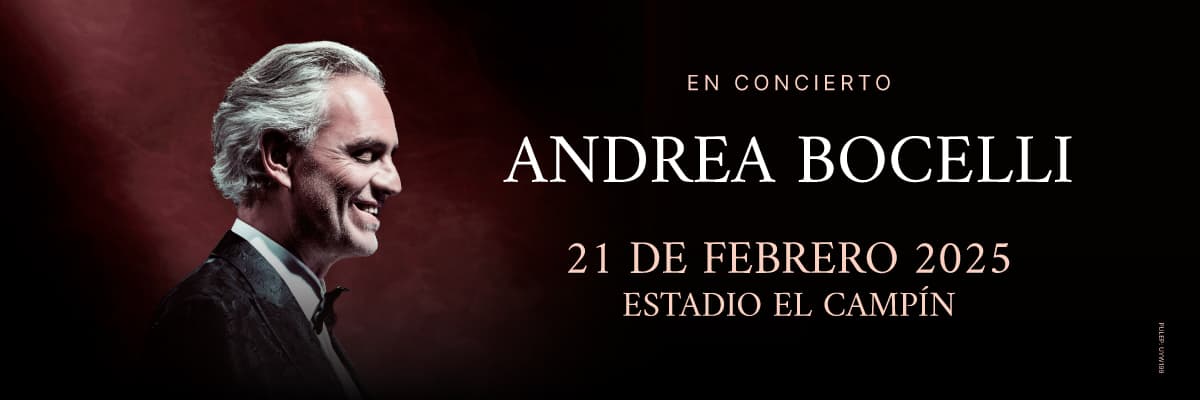 Andrea Bocelli en Concierto: 21 Febrero 2025, Bogotá