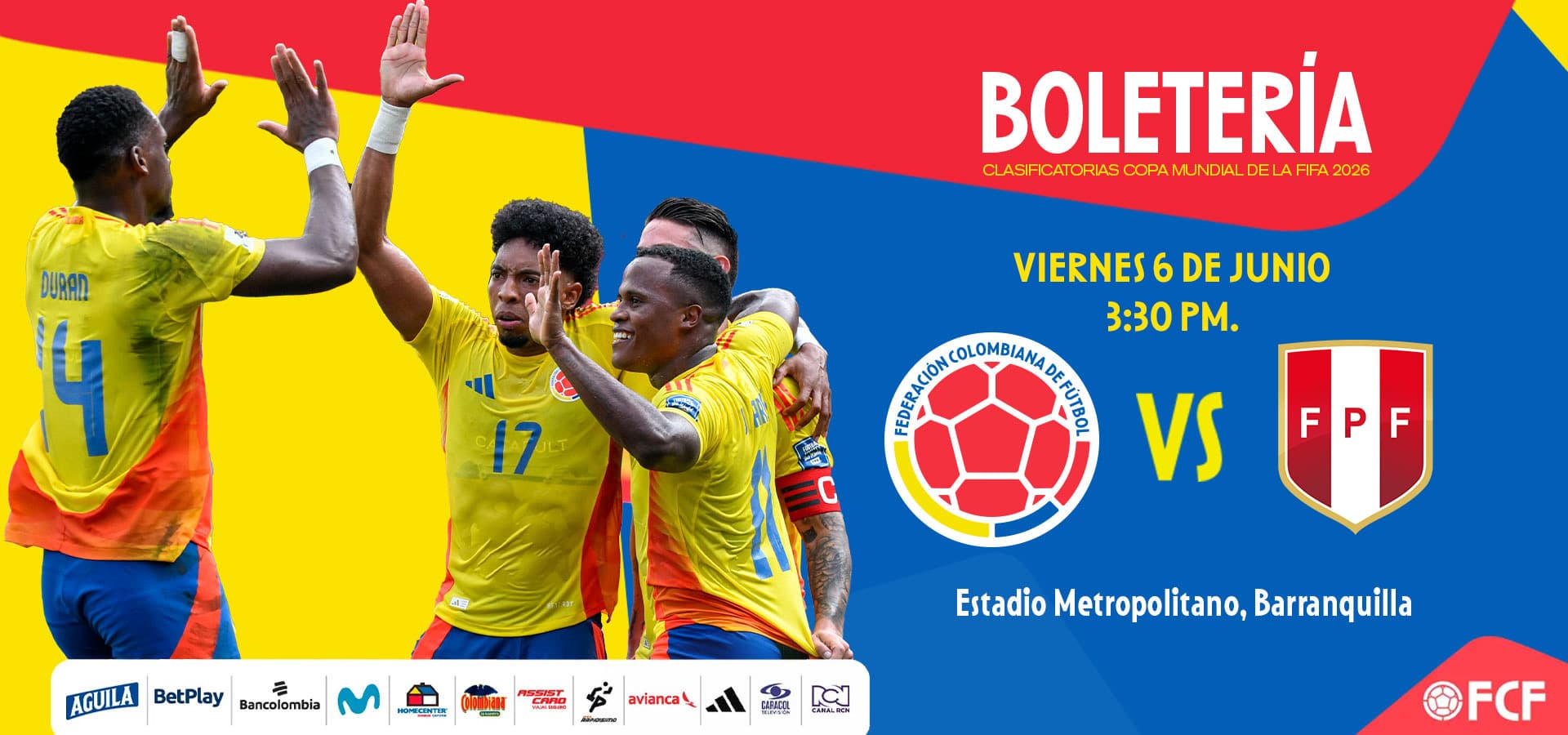 Partido Eliminatorias Selección Colombia vs. Perú: 6 Junio 2025