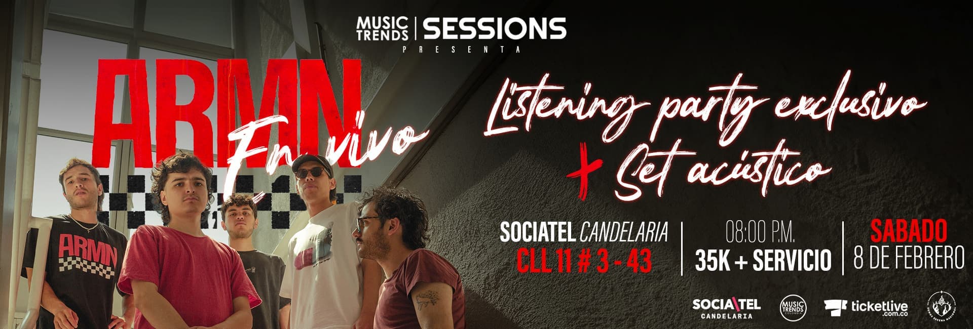 concierto Musictrends Sessions Presenta: ARMENIA en vivo