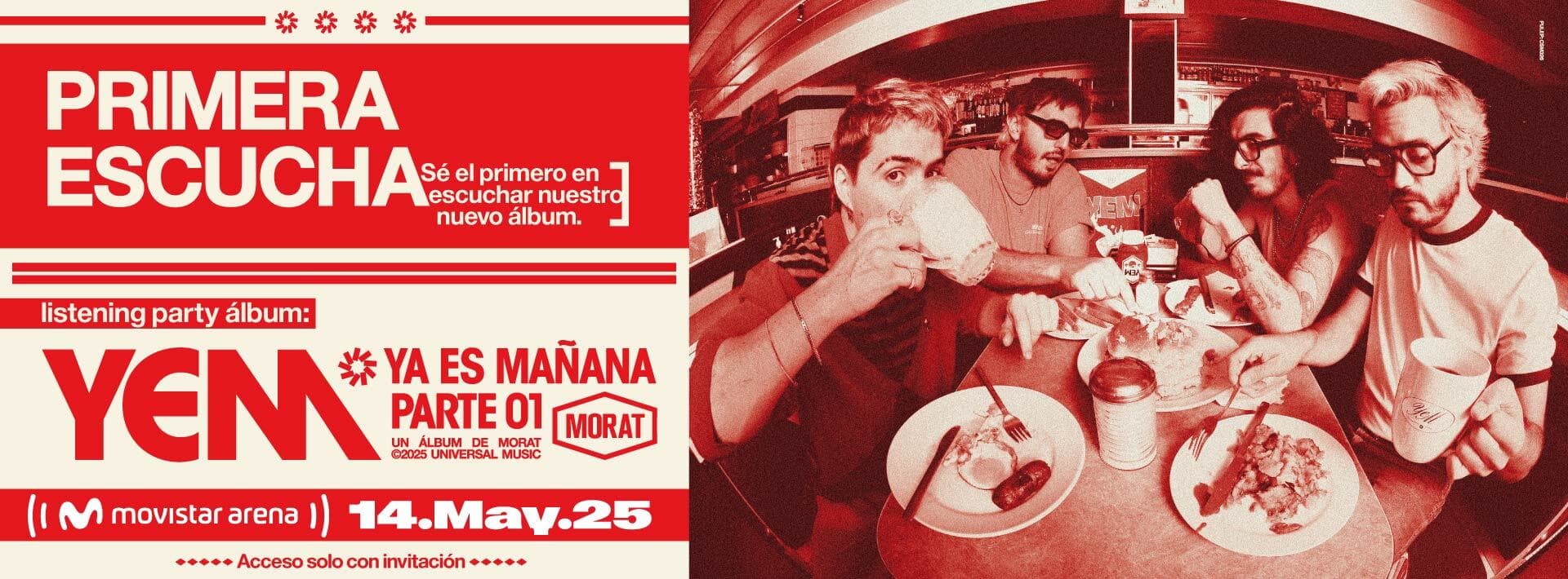 Morat Ya Es Mañana Listening Party Bogotá: 14 mayo 2025