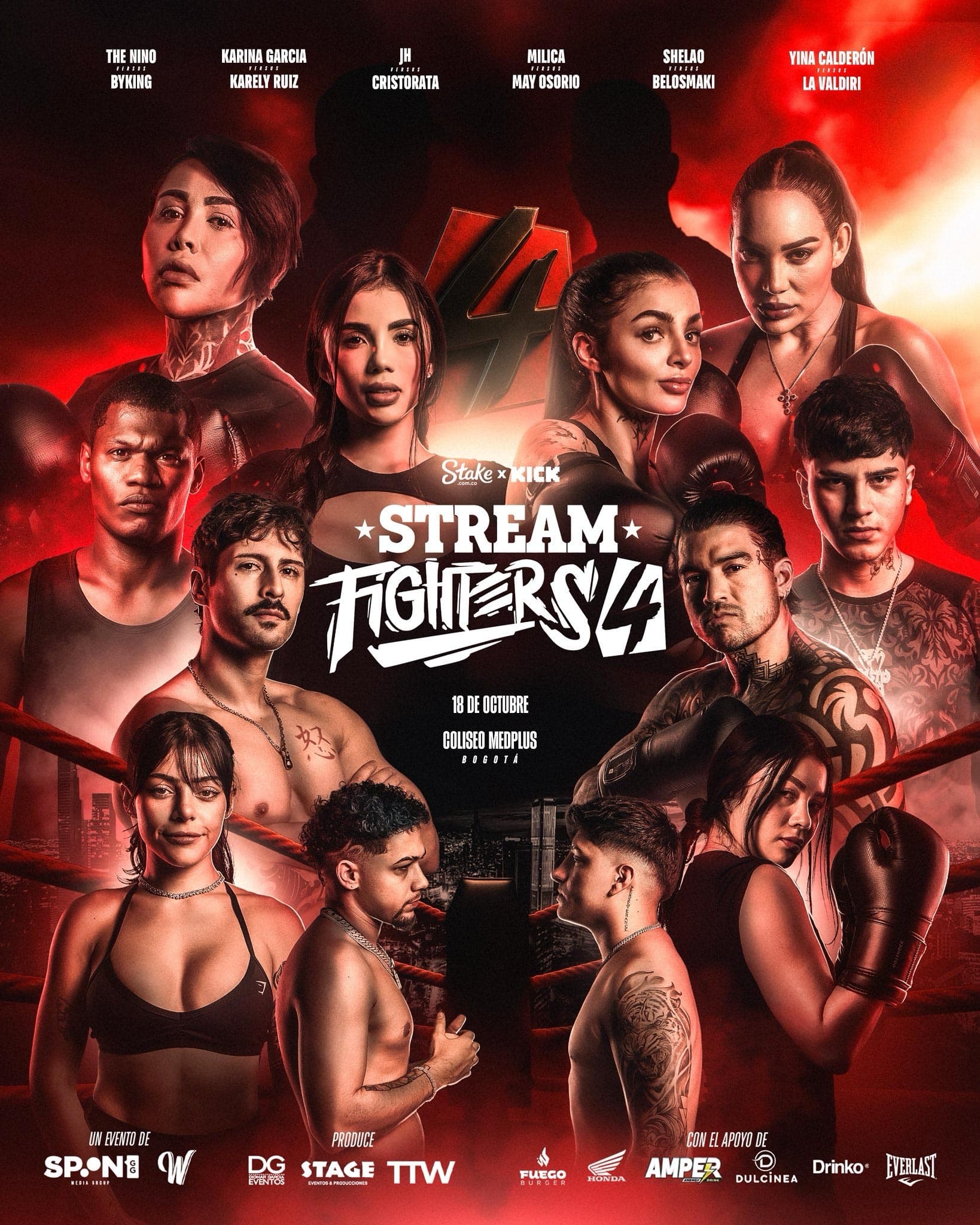Stream Fighters 4: 18 octubre 2025, Bogotá
