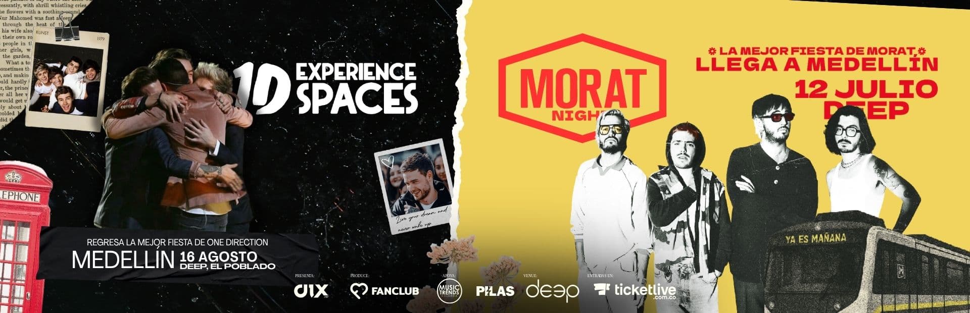 Combo 1D x Morat Night: Medellín